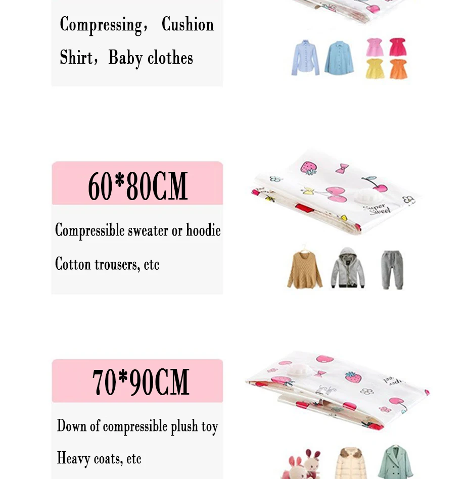 DJLJLZWE модная вакуумная сумка для хранения Вишневый узор складная большой емкости сумка для хранения многоразовая Одежда Домашняя дорожная сумка для хранения