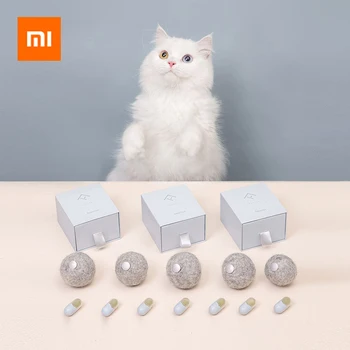 

Xiaomi Catnip Ball Cat Toys Catnip Ball Cat Addiction Catnip Cats Licking Snacks Cat Healthy Natural Kitten Playing Pet Cat Gift