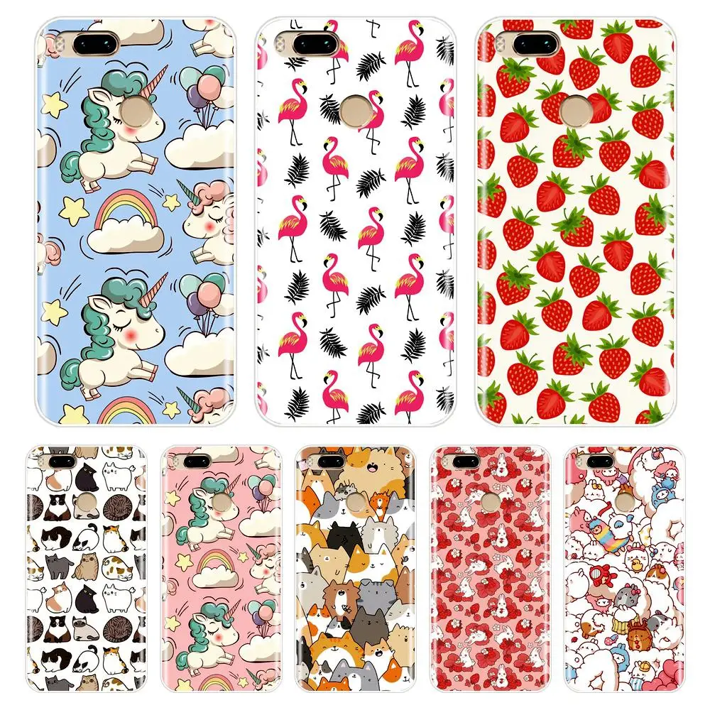 Phone Case for Xiaomi Mi A1 5 5S 6 6X 8 SE Soft Silicone Cute Unicorn Back Cover MiA1 MIA2 Mi5 Mi5S Mi6 Mi8 |