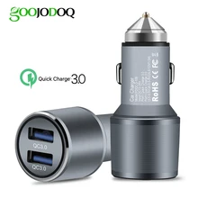 Зарядное устройство QC Quick Charge 3,0, двойной автомобильный адаптер, прикуриватель, автомобильное зарядное устройство для мобильного телефона Xiaomi iPhone X 8 7 4 5 6 samsung