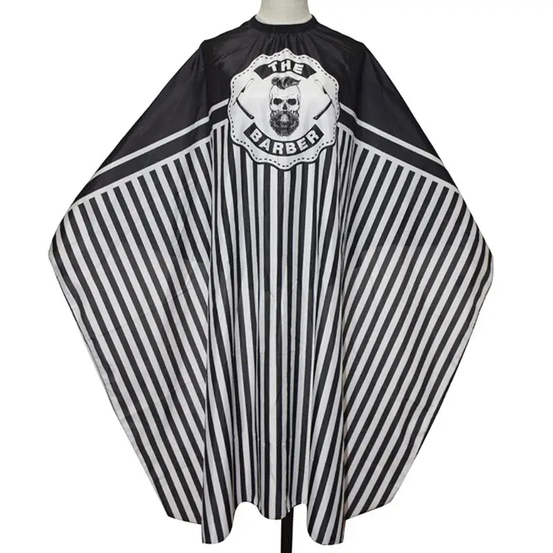 

Retro Striped Hairdressing Gown Professional Salon Haircut Cape Cloth for Barber Hair Styling Apron