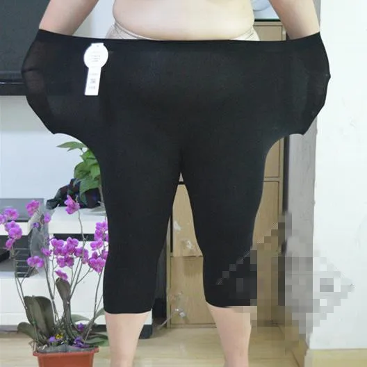 Pantalon, большие женские брюки,, женские летние эластичные узкие брюки с высокой талией размера плюс, женские обтягивающие леггинсы длиной до середины икры J930