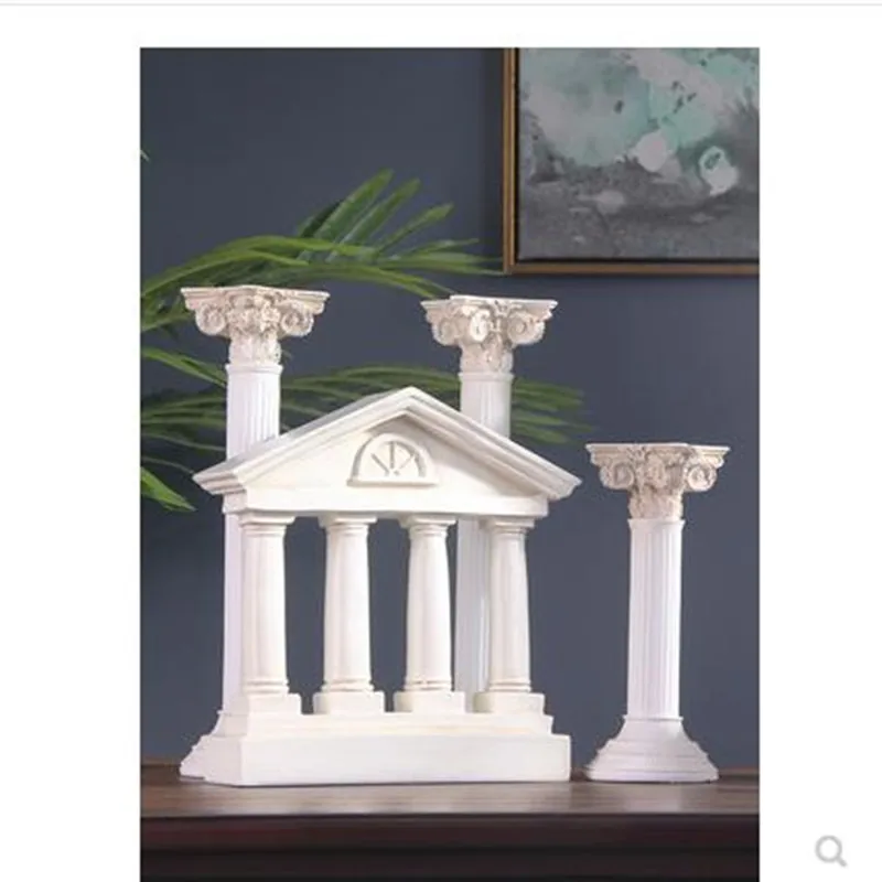 European retro Roman column model crafts creative home accessories resin furnishings shooting props