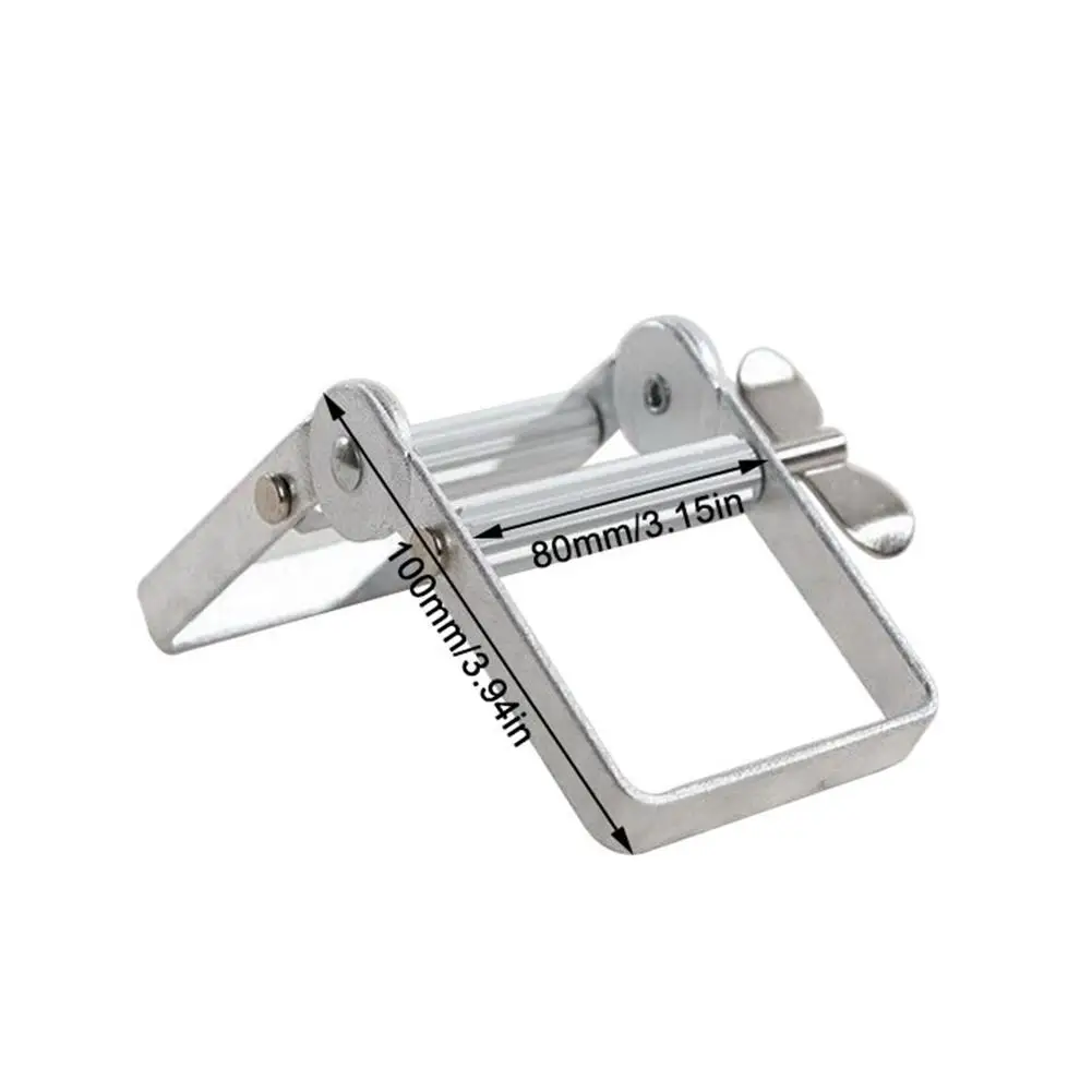Toothpaste Squeezer Stainless Steel Lazy Toothpaste Dispenser Tube Squeezing Tools Hair Color Dye Cosmetic Squeezer Tube Wringer