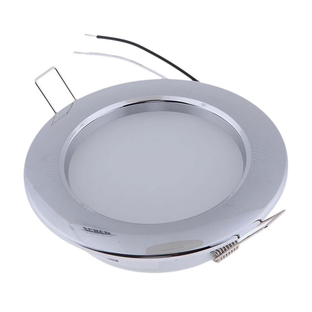 4.5 inch DC 24V LED RV Recessed Ceiling Dome Light 4.5W Marine Boat Interior Lighting for Camper RV Trailer Yacht (Cool White)