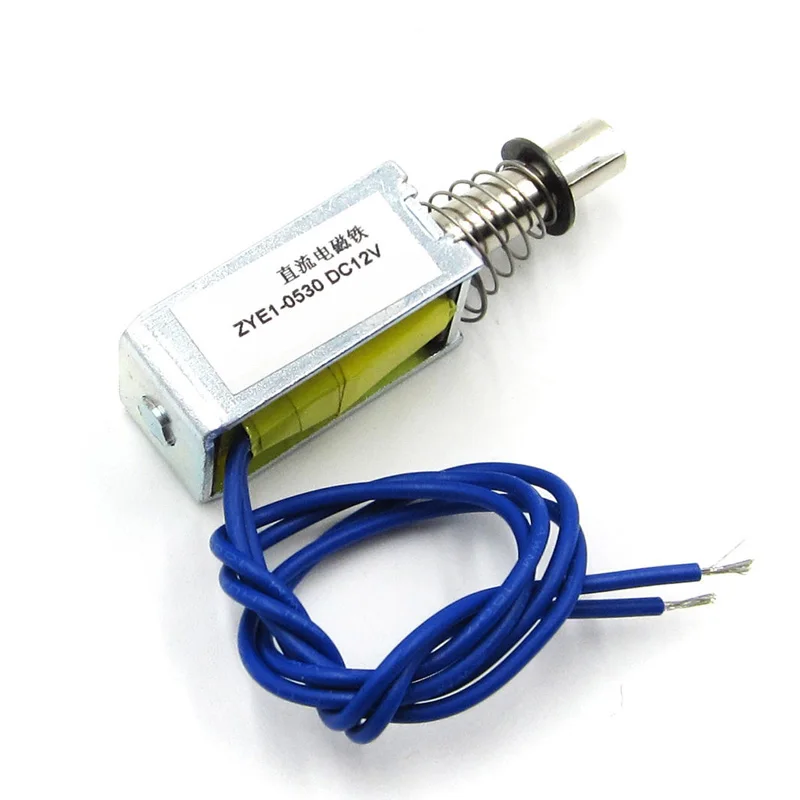 ZYE1 0530 катушка соленоида с открытой рамой DC 12V 1A 10 мм ход Mayitr миниатюрный толкатель