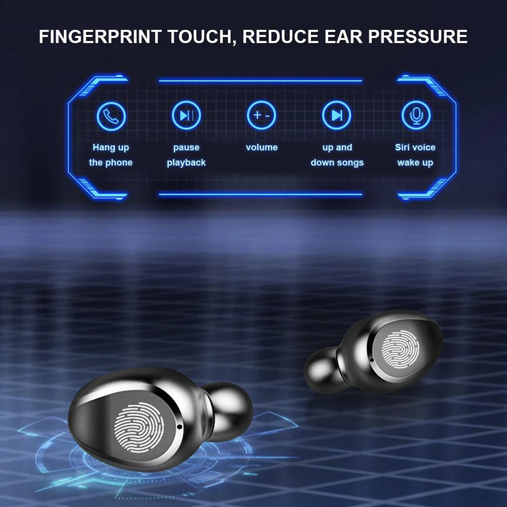 TWS Blutooth Earphone Mini Wireless Earbuds 2000mAh Stereo Headphone Sports Headset LED Display 8D audifonos para celular Elari
