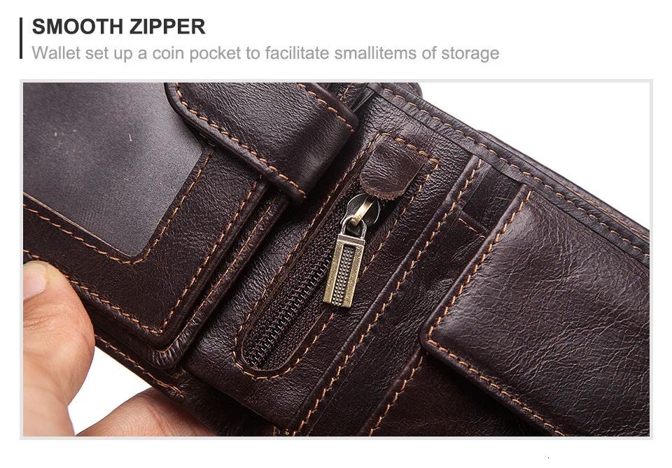 Guard Theft Brush Man mens Wallet leather Position Really Cowhide Leisure Time Short Fund Three Fracture Small Change Package