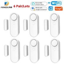 

Security Protection Smart Home Motion Sensor Sound Alarm Compatible With Alexa Google Home Tuya Wifi Door Sensor