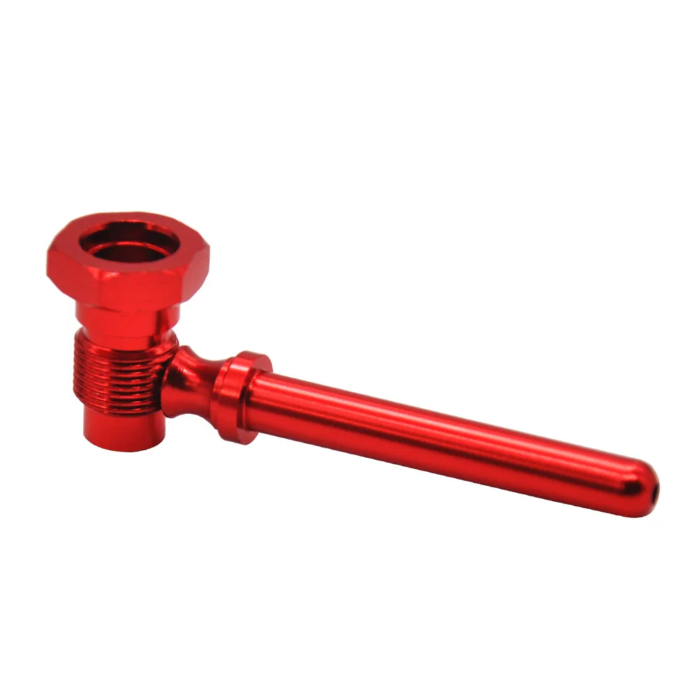 Металлическая алюминиевая курительная трубка в форме болта длиной 83 мм с