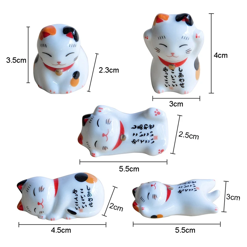 Lucky Cat подставка для палочек для еды держатель японские керамические палочки для еды Уход Керамическая фигура «Счастливая Кошечка» домашний отель керамика s милый