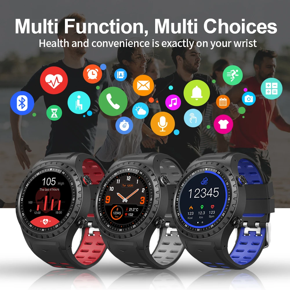 US $36.70 SMAWATCH M1 Smart Watch Smartwatch GPS Men Women Bluetooth Call Fitness Heart Rate Tracker Compass Sport Clock for Android IOS