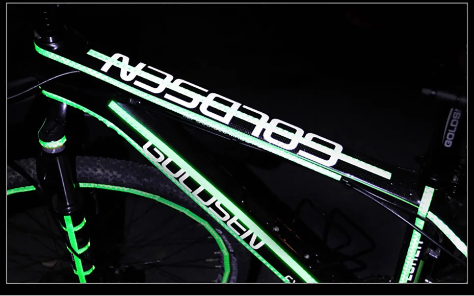 Mountain bike Reflective Stickers Reflective Strips Fluorescent Strips Luminous Reflectors Bicycle Stickers Decoration