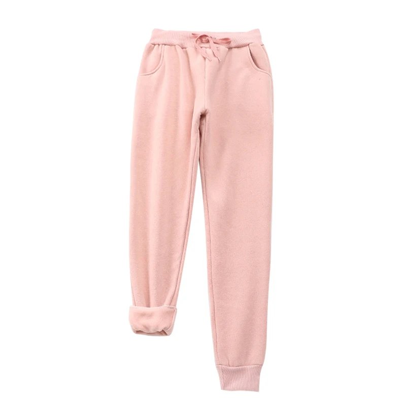 pink1 Теплые спортивные комплекты из 2 предметов для женщин, осенне-зимний спортивный костюм с длинным рукавом, толстовка с капюшоном+ спортивные штаны, теплая одежда, костюм для бега, спортивная одежда - Цвет: pink1