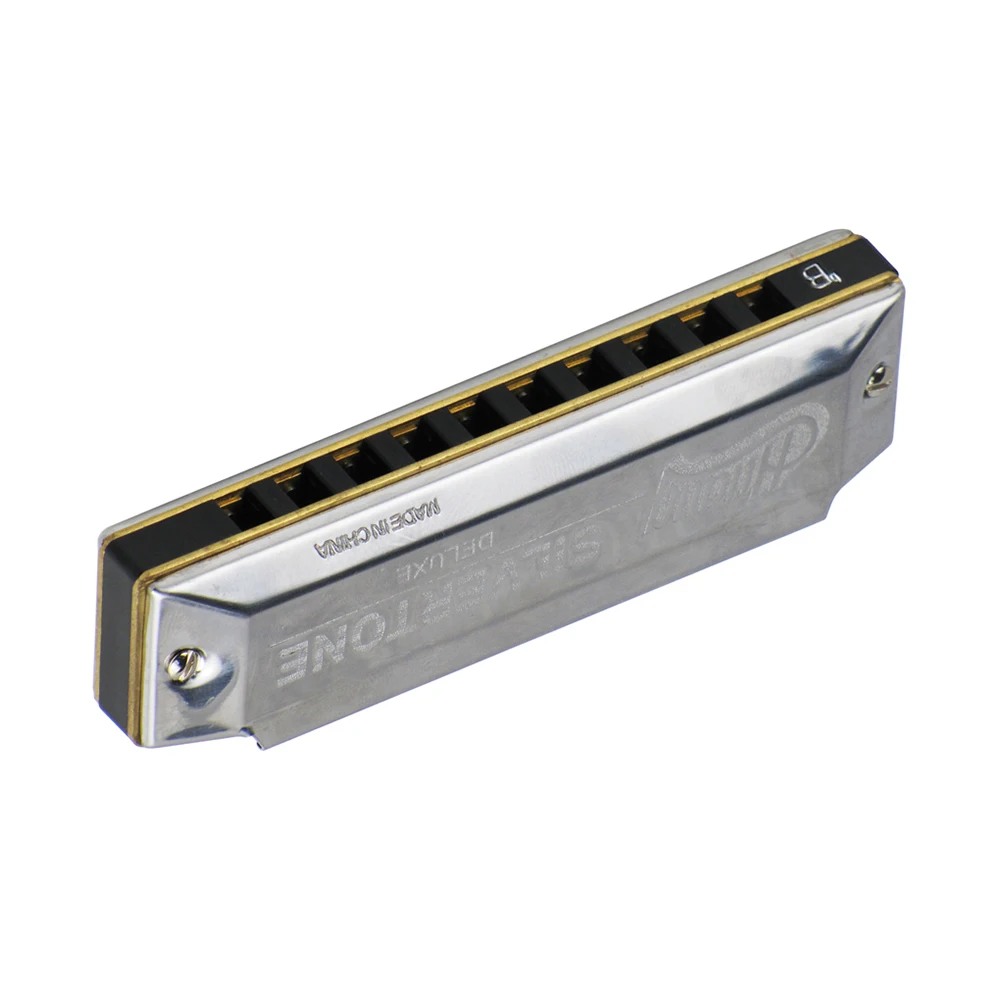 C-key 10 отверстий Губная гармошка для блюза мундора медные гармоники с коробкой для хранения для начинающих студентов подарок