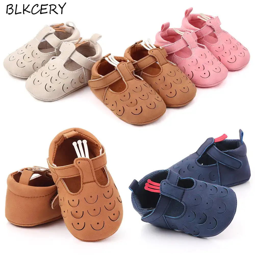 Brand Newborn Baby Girl Soft Sole PU 