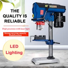 

Multifunctional High Precision Small Drilling Machine with Laser Light Metal Wood Drilling Machine Woodworking Machinery DP16PRO