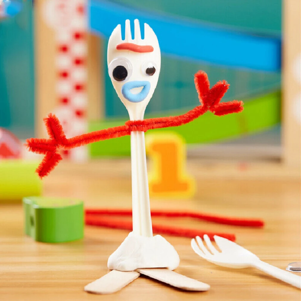 PUDCOCO сделать свой собственный Forky из История игрушек 4-DIY для детей Детские игрушки