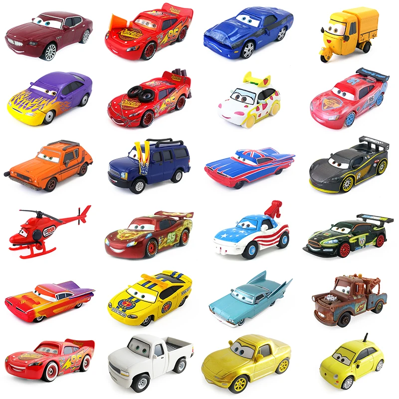 Disney Pixar Cars Lightning McQueen Sal Machiani Franca Высококачественная игрушечная машинка из сплава