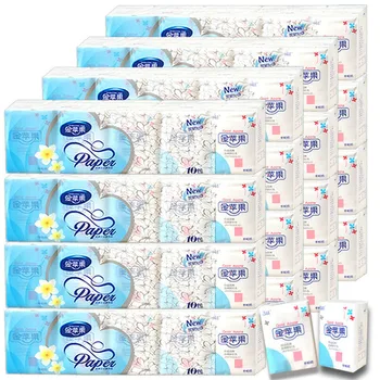 

8 pieces in a bag, 10 bags in a hand kerchief, wipe your nose