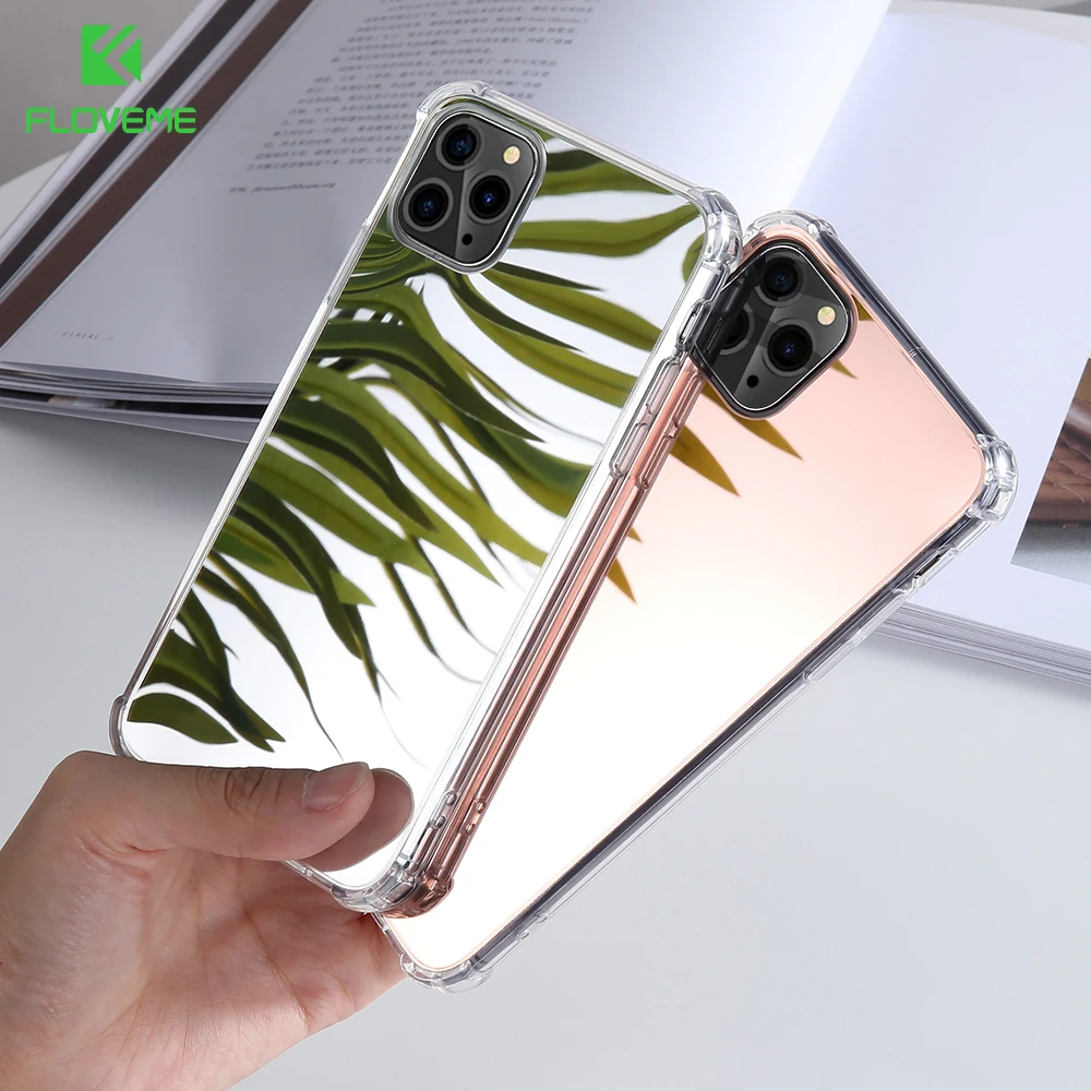FLOVEME зеркальный противоударный чехол для iPhone 11PRO MAX 8Plus XSMAX XS 7 X 7Plus s XR SE 11 6 Coque