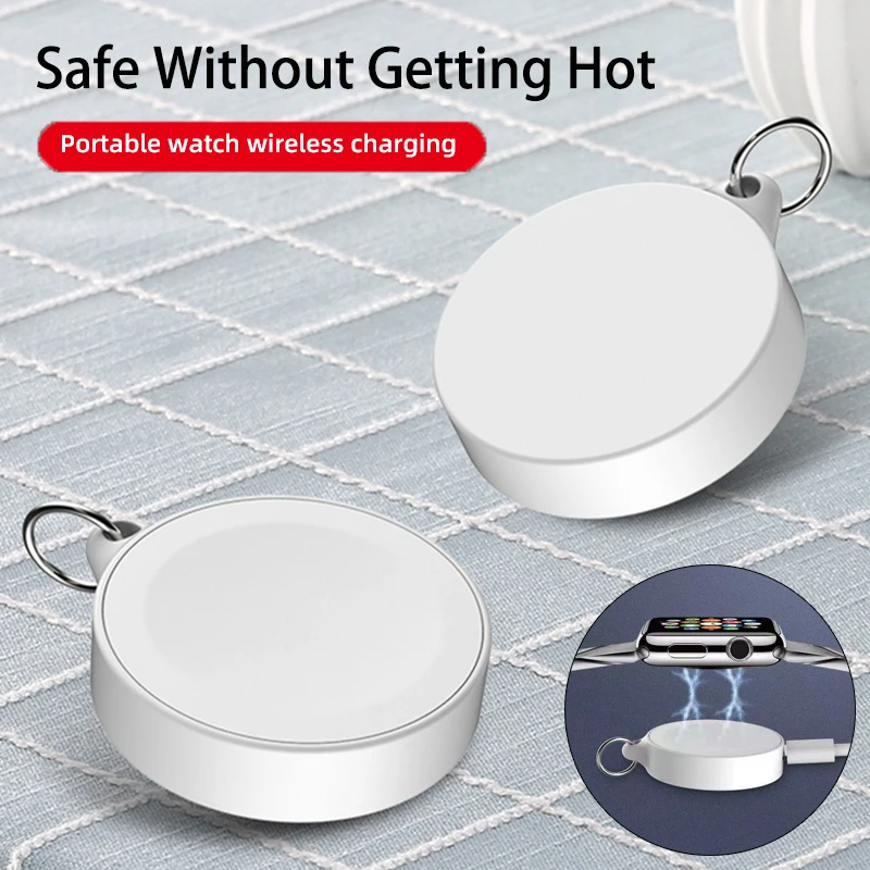 

Magnetic Wireless Charger for Apple Watch1/2/3/4/5/6 Key Ring Watch Charging USB Portable Charger Smart Accessories