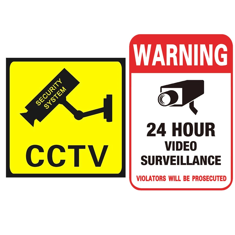 Video Surveillance Sign Printable | 24 Hour Video Surveillance Sign -  5pcs/pack 24 - Aliexpress