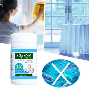 

100pcs Multifunctional Sparkling Water Spray Tablets Cleaner Concentrated Glass Cleaner Pool Cleaning Tools