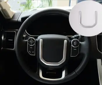 

Chrome Car Steering Wheel Sequins Cover Trim Sticker For Range Rover Vogue SE 2016-2017 Car Styling