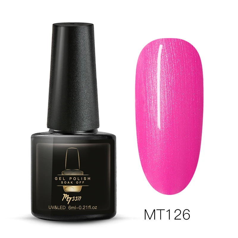 Mtssii 7ml Color Nail Gel Polish Manicure Semi Permanent Base Top Coat UV LED Nails Gel Varnish Soak Off Nail Art Manicure Gel - Color: S04841