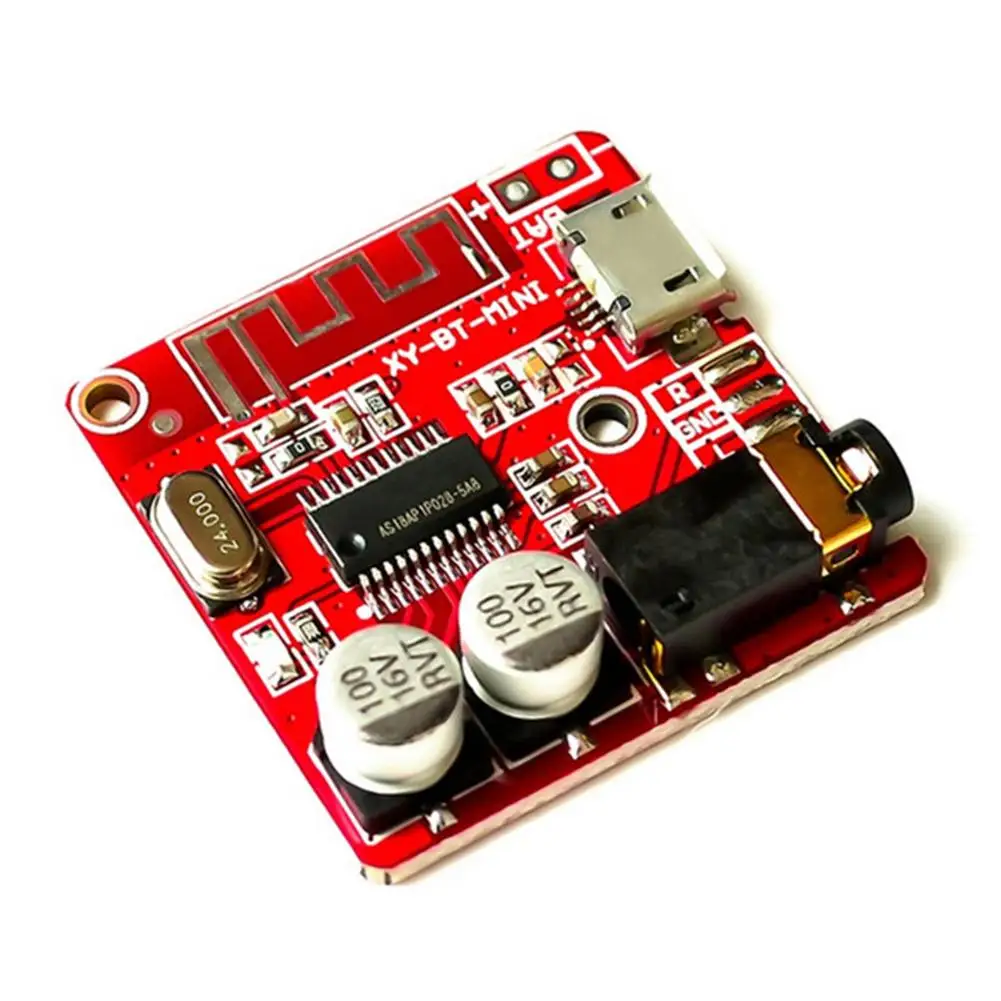 

Audio Receiving Board For Bluetooth-compatible Pairing Speaker Module Stereo 5.0 Chip Lossless Decoder Board 3.7-5V Power Pad