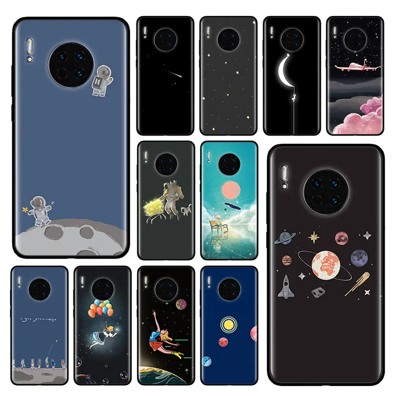 Звезда Тур чехол для Huawei Честь 9C 9S 9A 8A 8S 2020 20e 20i Y9 Y9s Y8p Y7 Y6 2019 черный мягкий