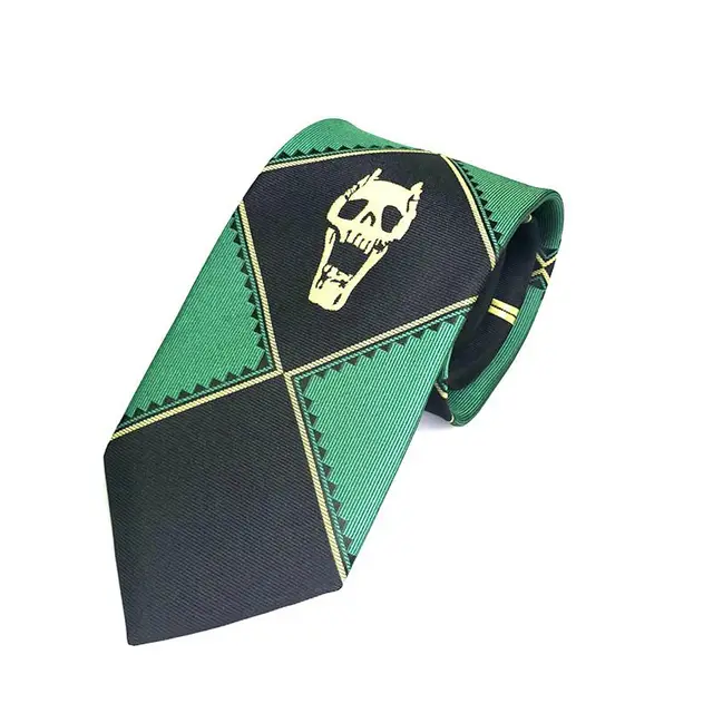 Anime JoJo's Bizarre Adventure Kira Yoshikage Cosplay Tie KILLER QUEEN Skull Neck Heavens Door Cosplay Costume Prop C