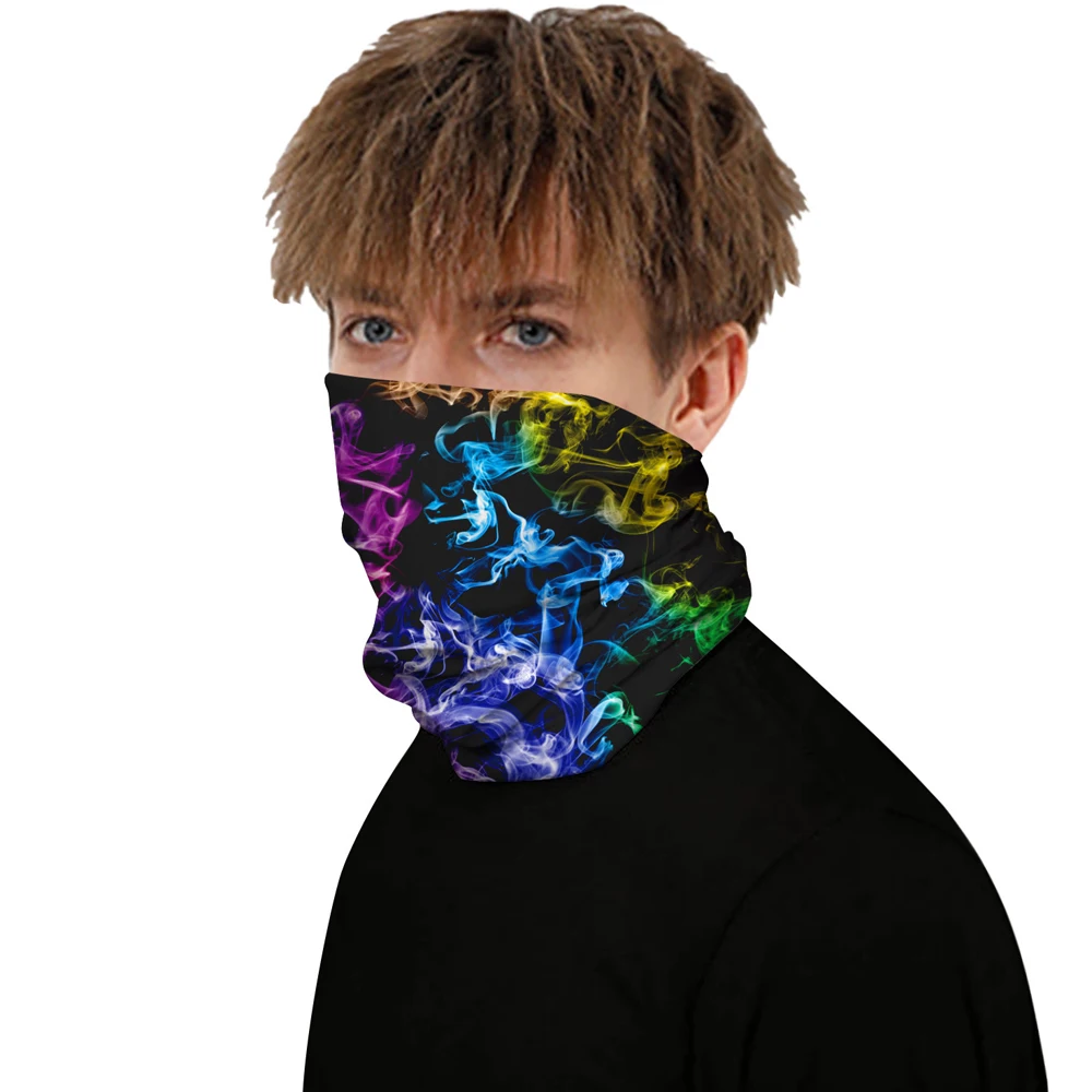 

Unisex Seamless Rave Bandana Neck Gaiter Tube Mask Headwear Face Cover Headband Scarf Face Shield