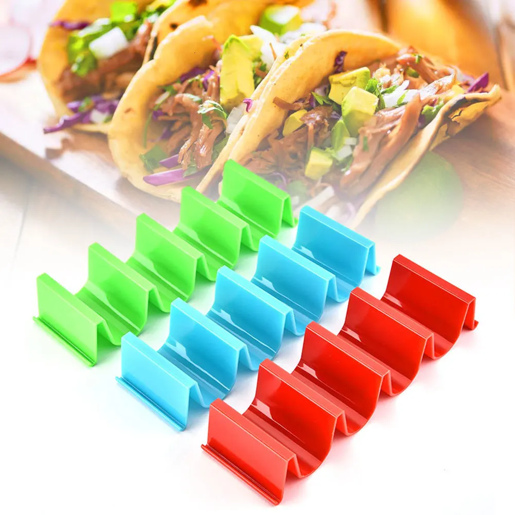 6/12Pcs BPA Free Taco подставка держатель лоток печь стойка Dishwash волна Форма держателем для Тако Дисплей стойки Кухня Еда Пособия по кулинарии стойки основа
