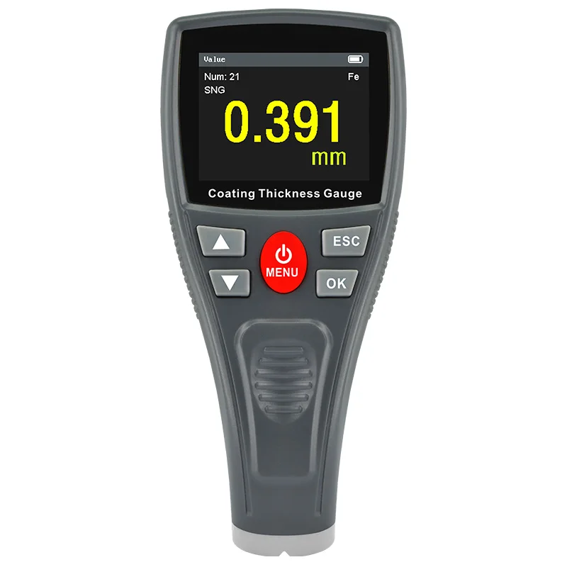 

WT Digital Mini Automotive Paint Thickness Gauge Car Paint Tester Coating Meter with Color LCD Fe Probe Car Detector Measure Pa