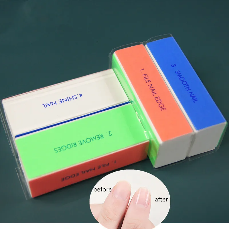 1/3 шт пилочки для ногтей 4 стороны пористый полировщик ногтей блок полировки шлифовальный блок инструменты для дизайна ногтей с гелем для дизайна ногтей
