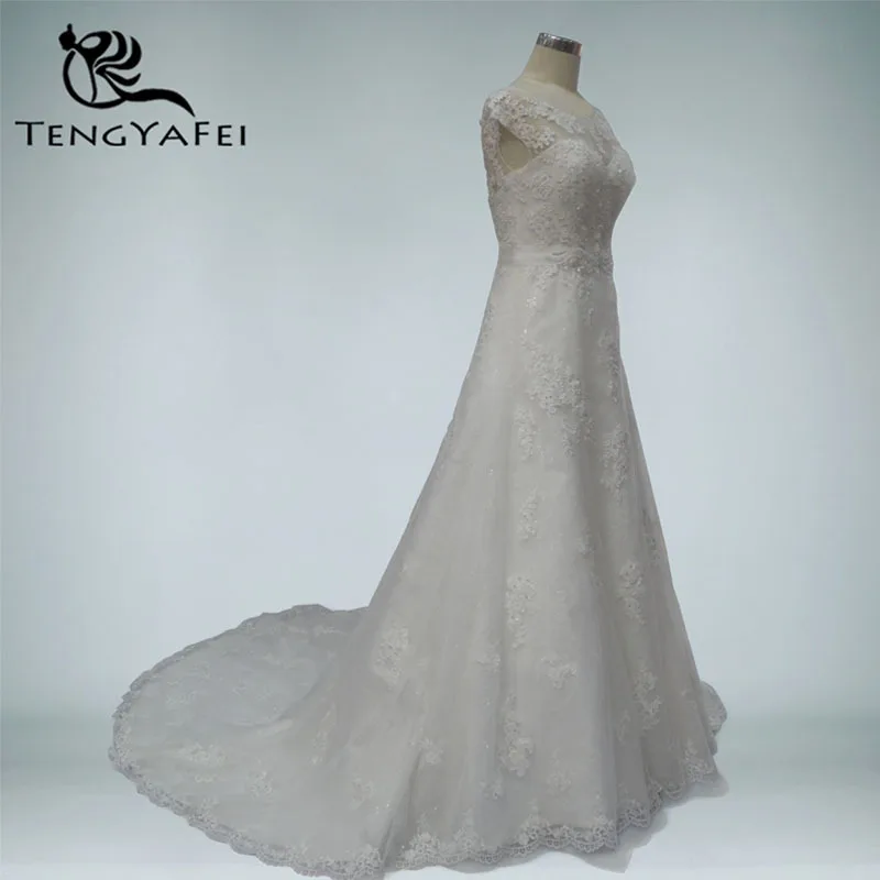 Vestido de noiva Кружевная аппликация Сексуальная Вышивка бисером casamento прибытие шапочки ручной работы рукав платья для матери невесты