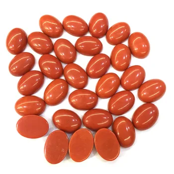 

Natural Red coral Elliptical shape Cabochon No Hole Beads for Making Jewelry DIY Ring accessories Loose Beads size13x18mm