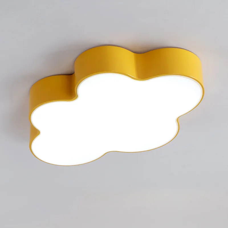 Светодиодный потолочный светильник с изображением облаков, Железный Абажур, потолочный светильник для детей, Детский Светильник для спальни, яркий светильник, светильник
