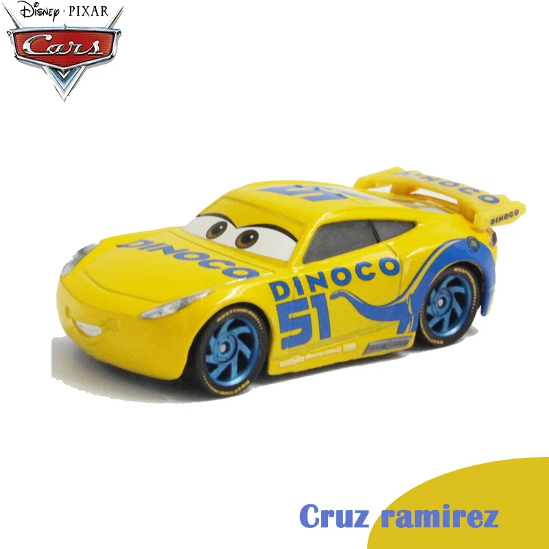 Disney Car Pixar Cars 3 Lightning McQueen Curz Ramirez Storm Jackson Large Transporter Deformation Truck Racing Track FRJ07