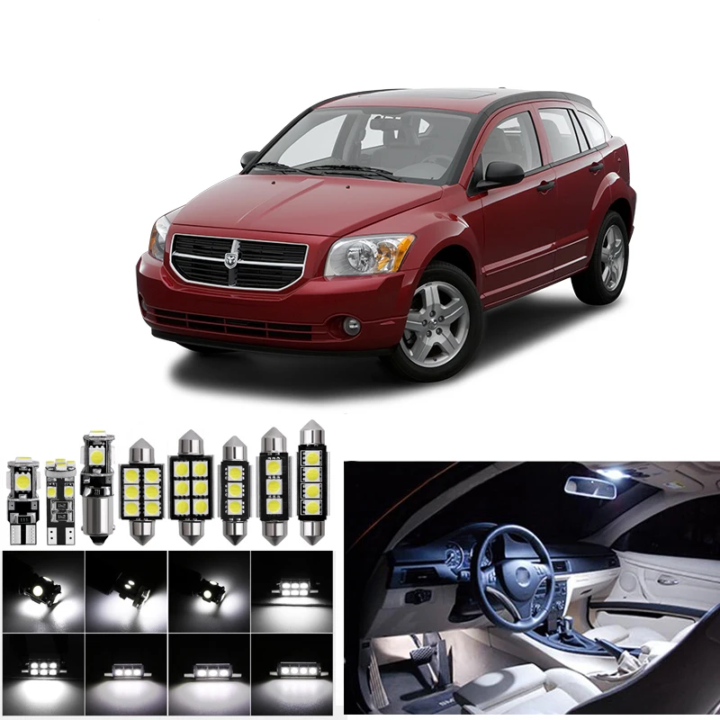 10x Canbus Авто Светодиодный светильник лампы для интерьера посылка набор 2007-2012 Dodge