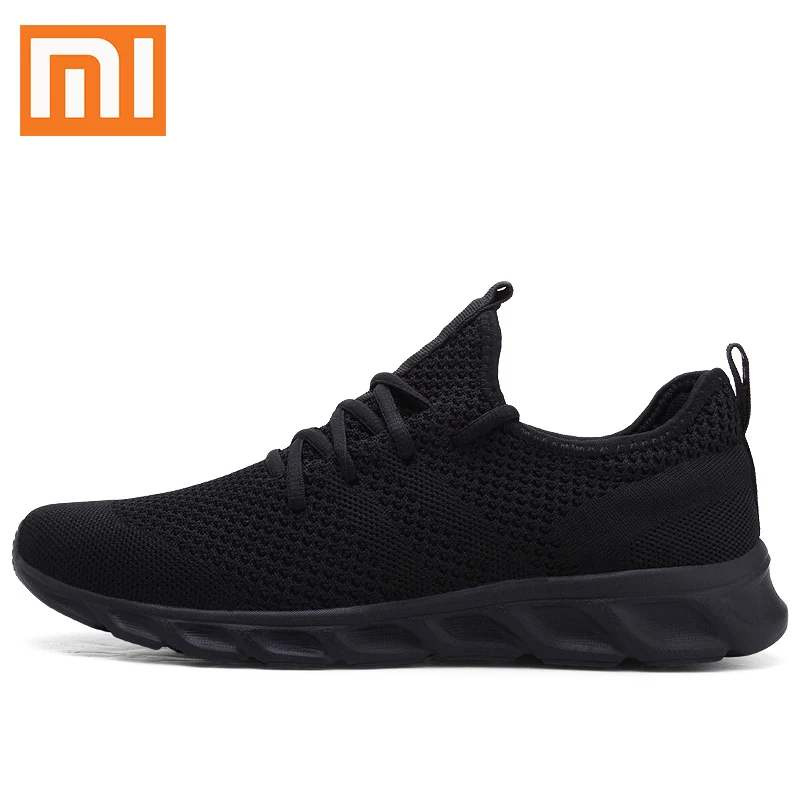 Xiaomi Мужская обувь Flyknit мужские кроссовки резиновая Zapatos De Hombre дышащая теннисная Удобная беговая Обувь плюс 46 Прямая