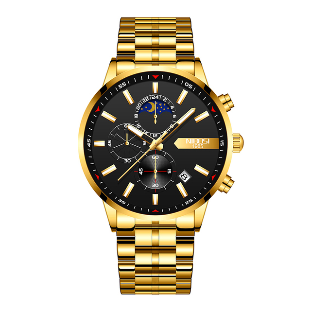 Men Chronograph Quartz Watch Fashion Mens Watches Top Brand Luxury Waterproof Clock Sport Watch  Relogio Masculino 2501