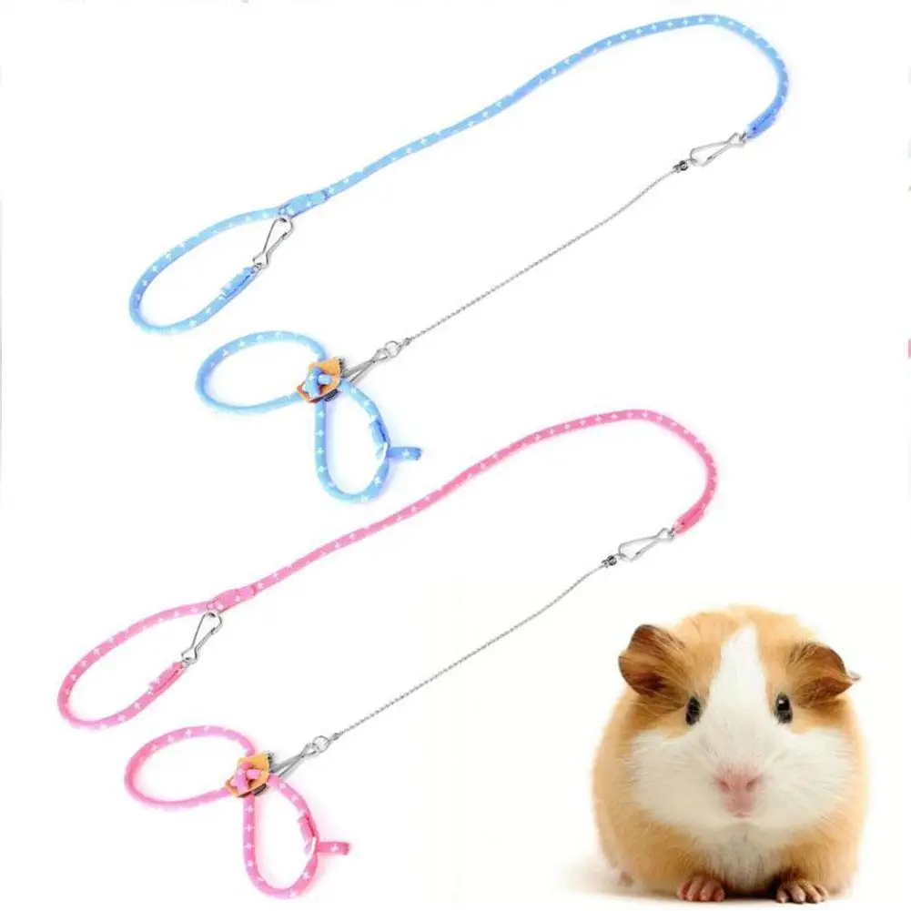 

Cute Small Pet Adjustable Rat Mouse Hamster Harness Animal Finder With Ferret Lead Squirrel Rope Protective Leash Outdoor Y9W2