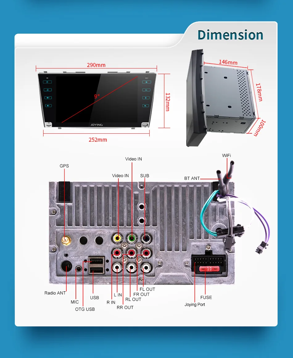 Cheap Andrid Car Radio Multimedia Player 2 din Car GPS Stereo for Toyota Camry Aurion 2007 2008 2009-2011 with Navigation Mirror Link 11