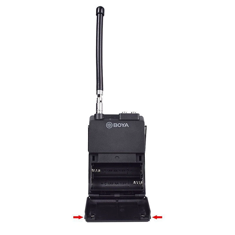 BOYA BY-WFM12 VHF беспроводной петличный микрофон для DSLR камер и смартфонов