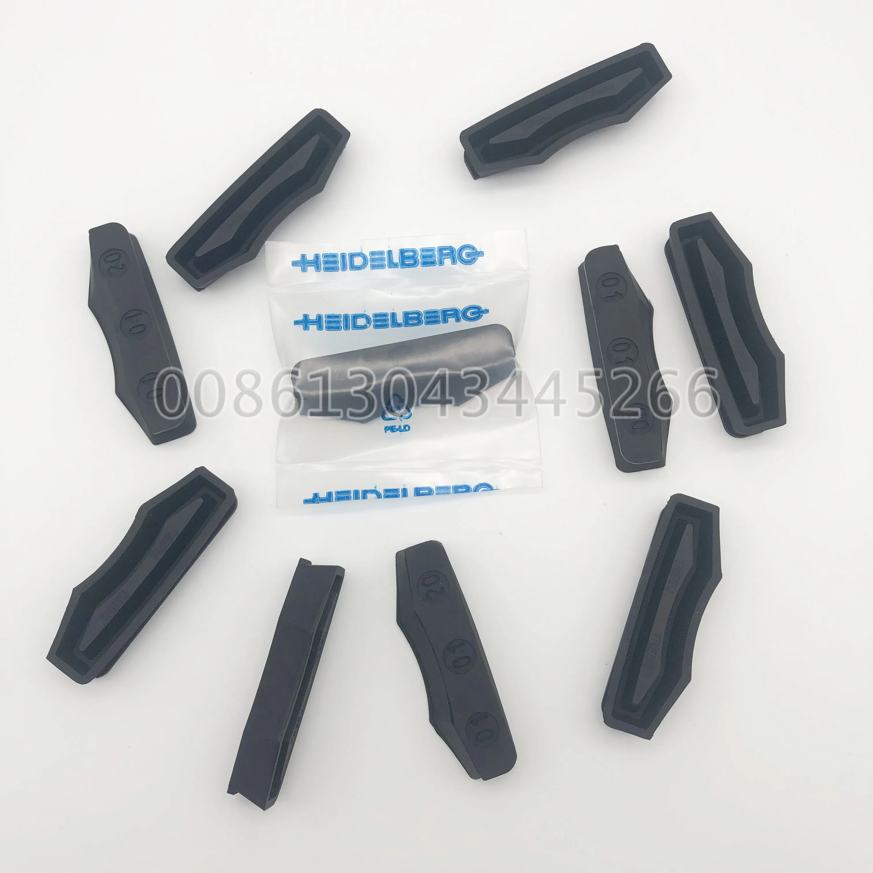 Peça Melhor Qualidade C4.043.252 Heidelberg Peças de Borracha Preta Tamanho 73×25 mm Bloco Vedação C4.043.252 10