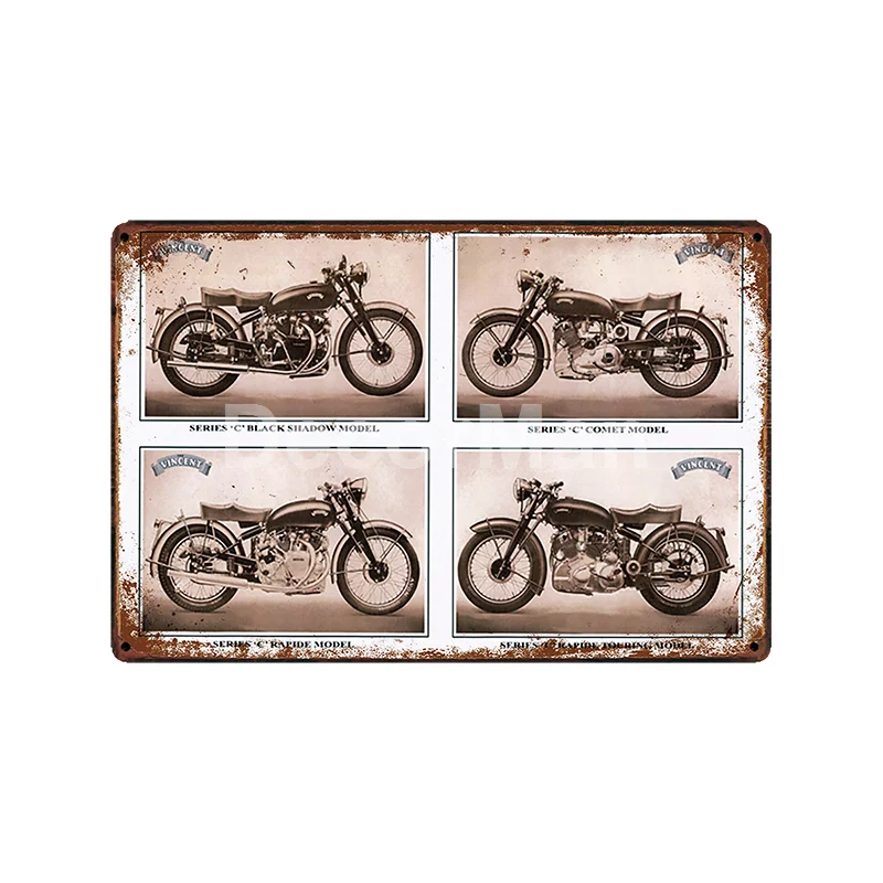 [DecorMan] Veapa BSA Triumph a Motor world speed жестяная вывеска на заказ настенные картины Бар Декор для паба LT-1853