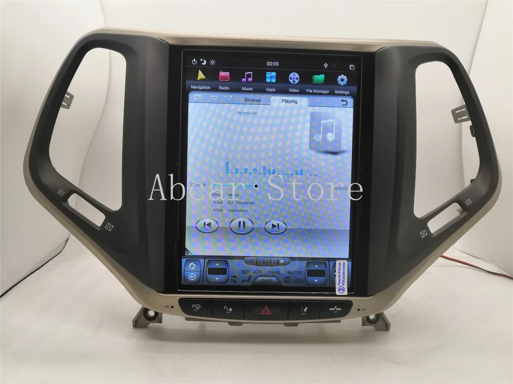 10,4 ''Tesla стиль Android 8,1 автомобильный dvd-плеер gps навигация для JEEP Cherokee- стерео радио головных устройств ips PX6 CARPLAY